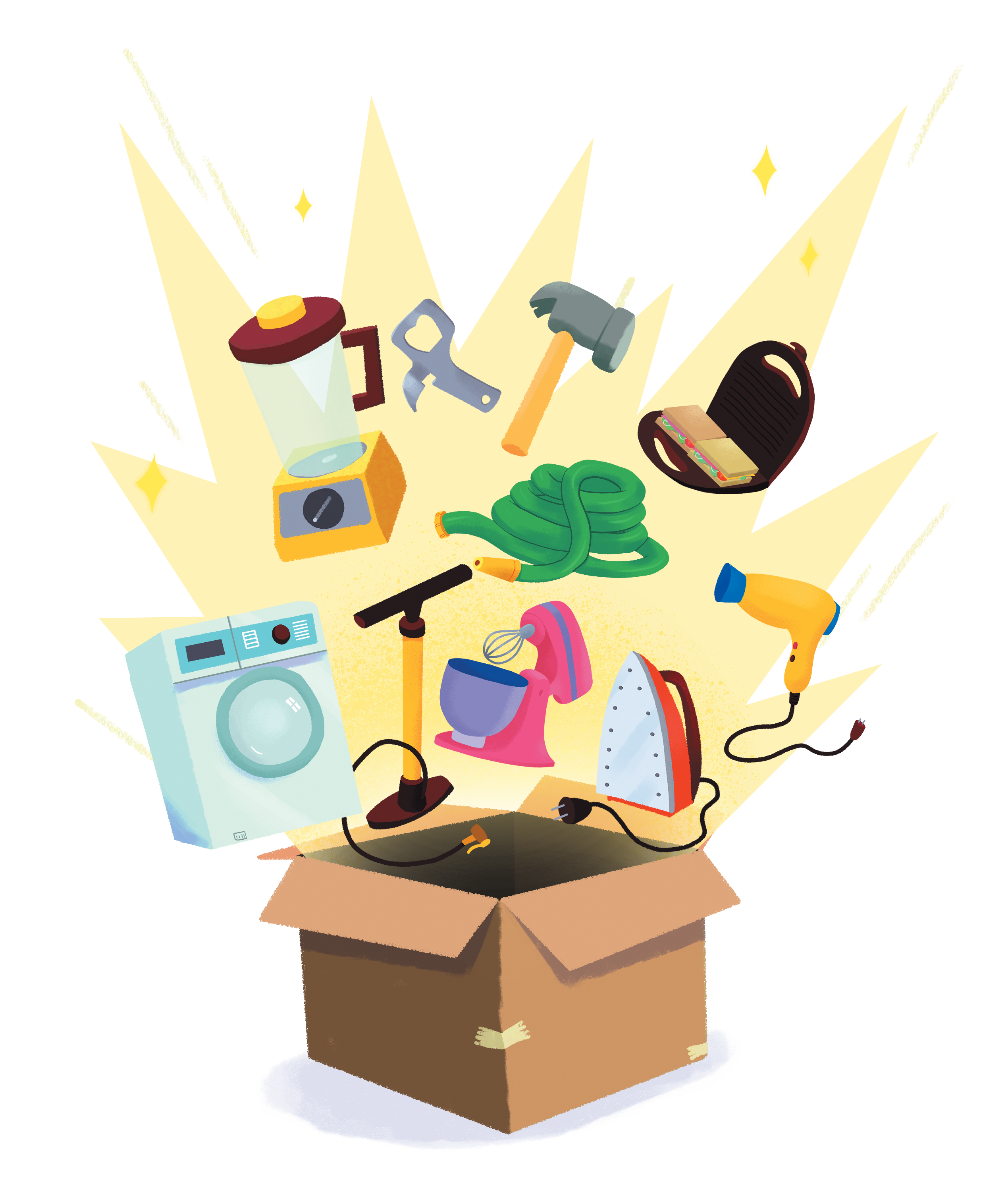 Cada coisa foi inventada para facilitar
a vida das pessoas, seja na rua ou no lar.